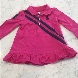 Ralph lauren pink long sleeve shirt